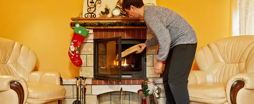 Rusted Metal Fireplace Restoration in Yuba City, California